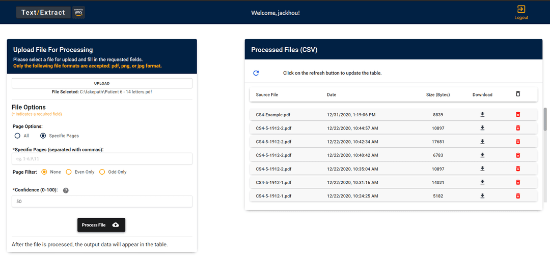 Historical Document Data Extraction Platform